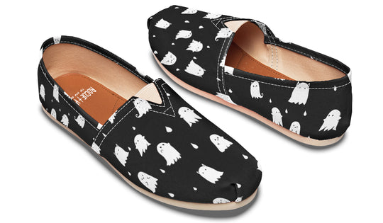 Ghost Party Espadrilles - Lightweight Canvas Slip-Ons with Elastic V for Easy Comfort