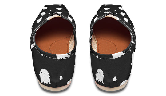 Ghost Party Espadrilles - Lightweight Canvas Slip-Ons with Elastic V for Easy Comfort