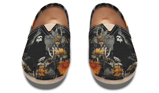 Grim’s Harvest Espadrilles - Lightweight Canvas Slip-Ons with Elastic V for Easy Comfort