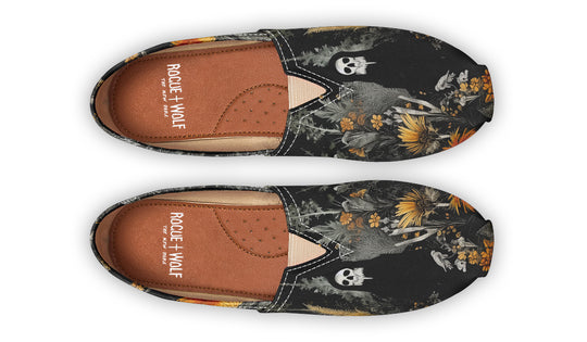 Grim’s Harvest Espadrilles - Lightweight Canvas Slip-Ons with Elastic V for Easy Comfort