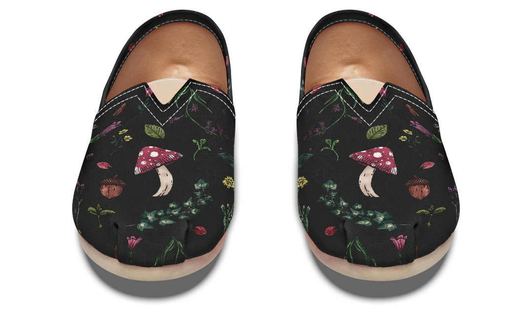 Herbology Espadrilles - Lightweight Canvas Slip-Ons with Elastic V for Easy Comfort