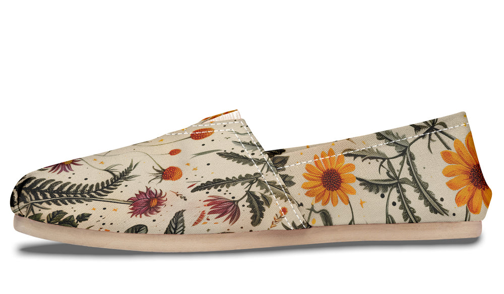 Midsummer Espadrilles - Lightweight Canvas Slip-Ons with Elastic V for Easy Comfort