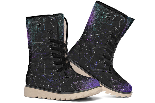 Aurora Fold Over Winter Boots - Microsuede Vegan Boots with Fur Lining and Convertible Style