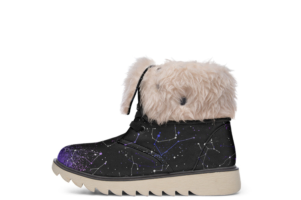 Aurora Fold Over Winter Boots - Microsuede Vegan Boots with Fur Lining and Convertible Style