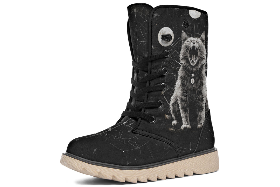 Eclipse Cat Fold Over Winter Boots