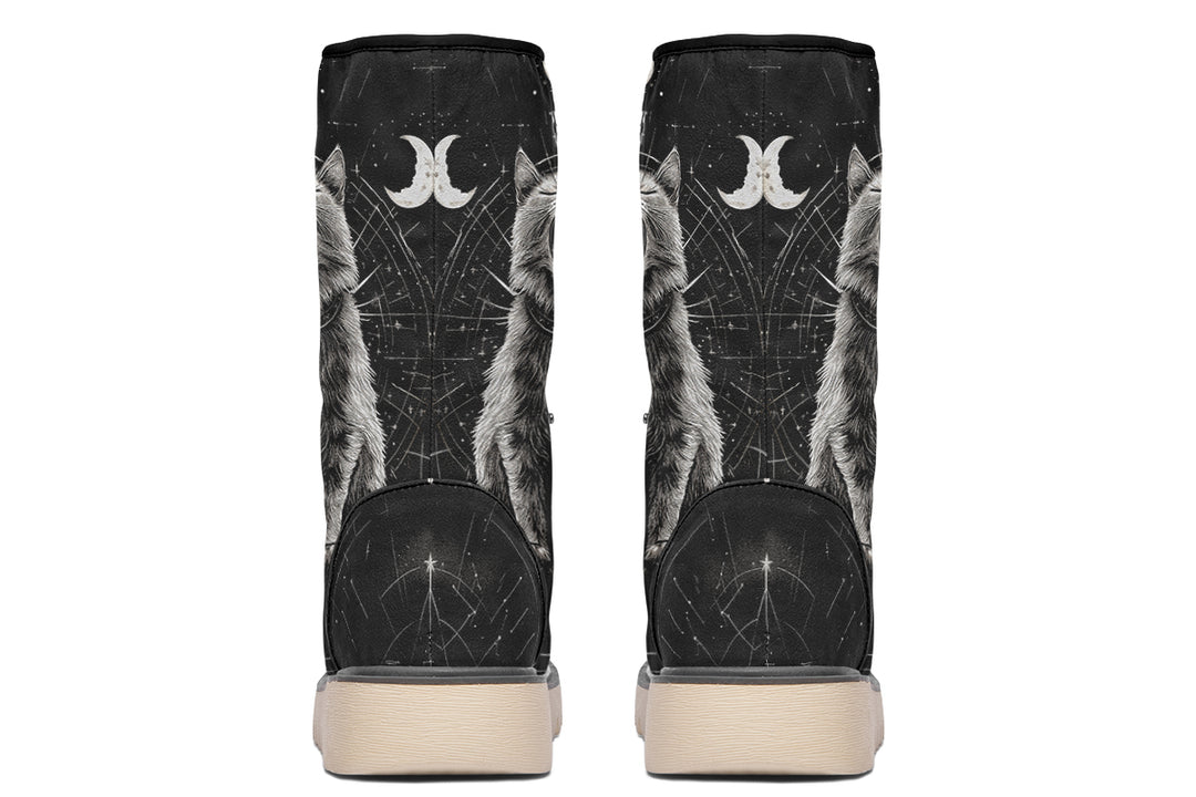 Eclipse Cat Fold Over Winter Boots