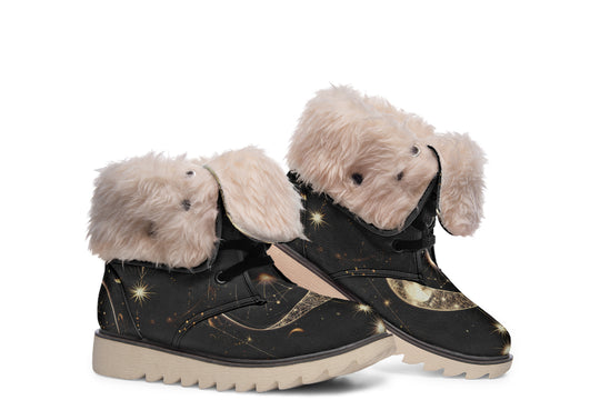 Guardian Wolf Fold Over Winter Boots