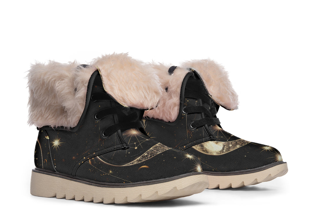 Guardian Wolf Fold Over Winter Boots