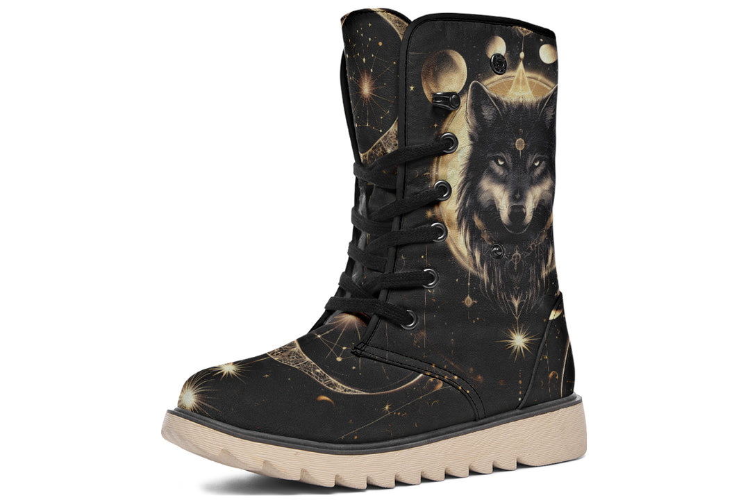 Guardian Wolf Fold Over Winter Boots