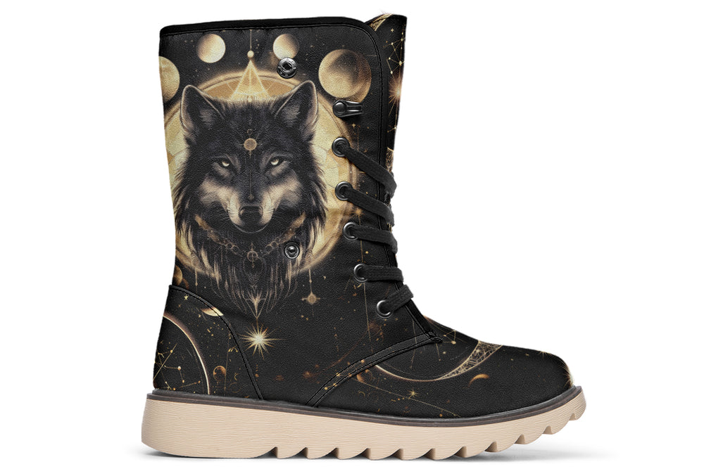 Guardian Wolf Fold Over Winter Boots