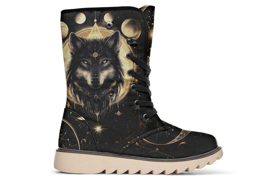 Guardian Wolf Fold Over Winter Boots