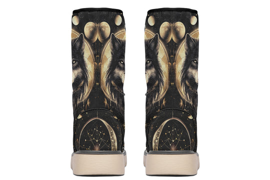 Guardian Wolf Fold Over Winter Boots