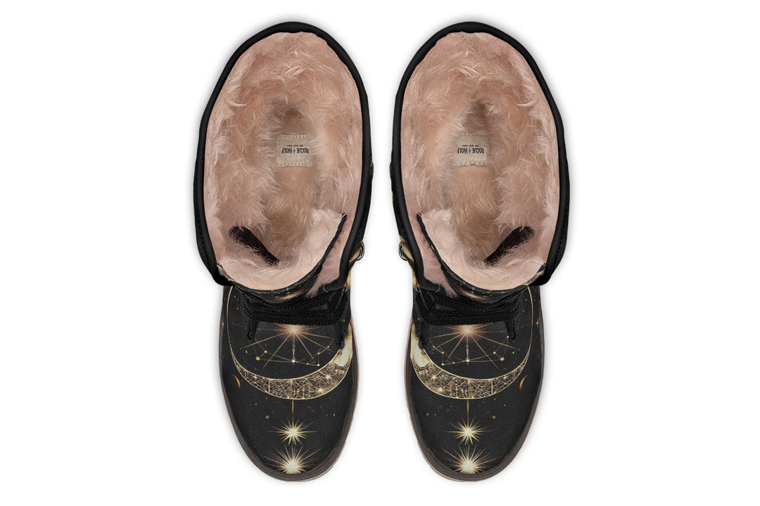 Guardian Wolf Fold Over Winter Boots