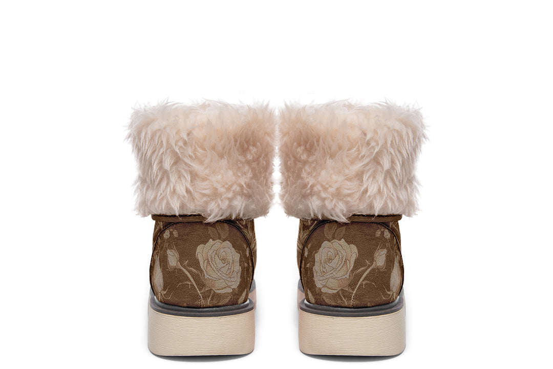 Hazel Rose Romance Fold Over Winter Boots