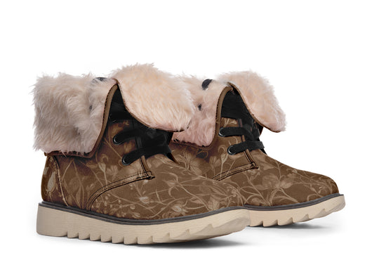 Hazel Rose Romance Fold Over Winter Boots