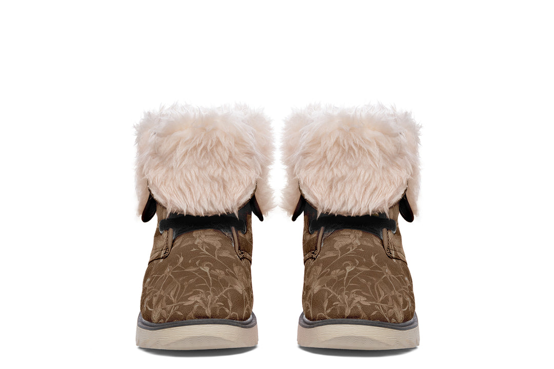 Hazel Rose Romance Fold Over Winter Boots