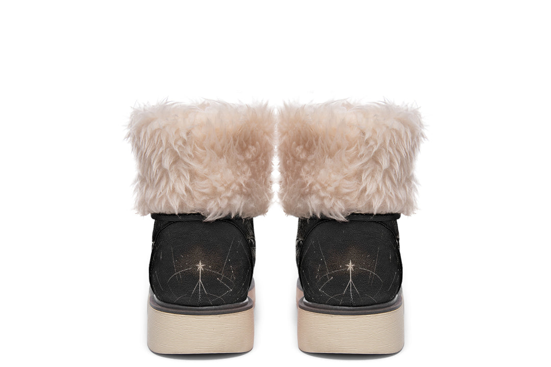 Lunar Bear Fold Over Winter Boots