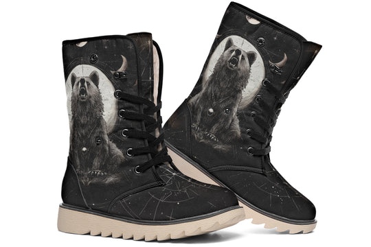 Lunar Bear Fold Over Winter Boots