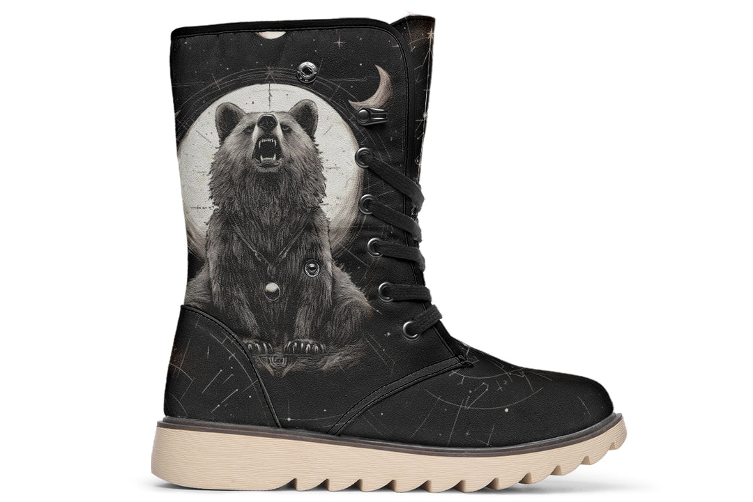 Lunar Bear Fold Over Winter Boots