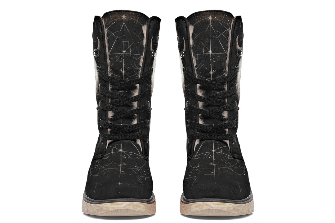 Lunar Bear Fold Over Winter Boots