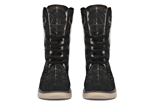 Lunar Bear Fold Over Winter Boots