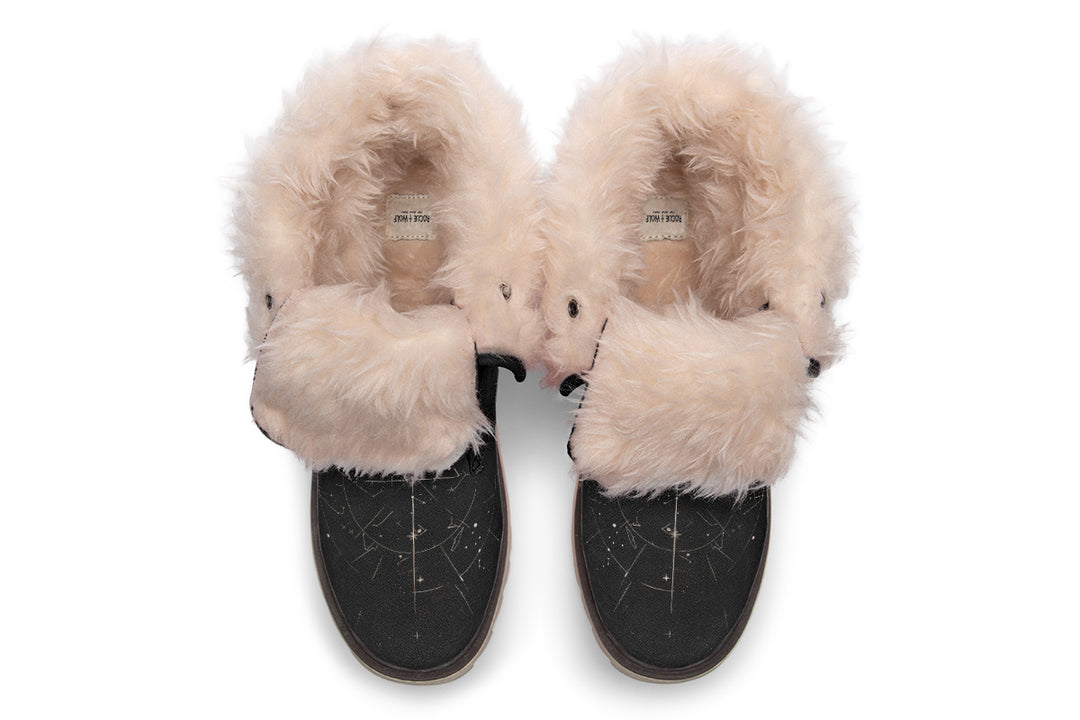 Lunar Bear Fold Over Winter Boots