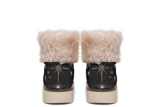 Lunar Sphynx Cat Fold Over Winter Boots