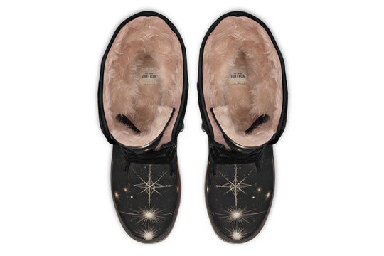 Lunar Sphynx Cat Fold Over Winter Boots