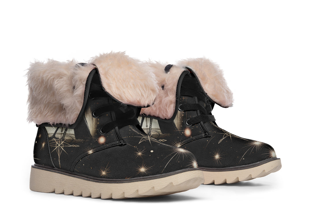 Oracle Raven Fold Over Winter Boots