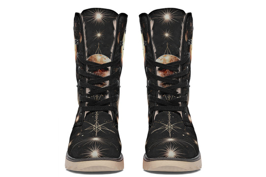 Oracle Raven Fold Over Winter Boots