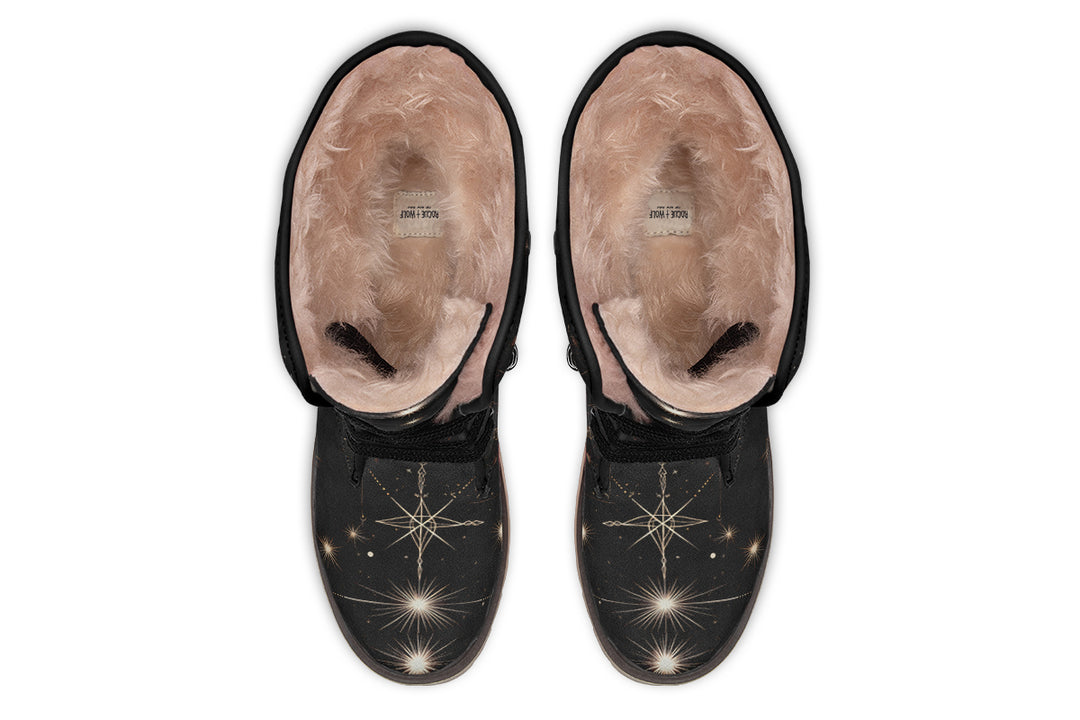 Oracle Raven Fold Over Winter Boots