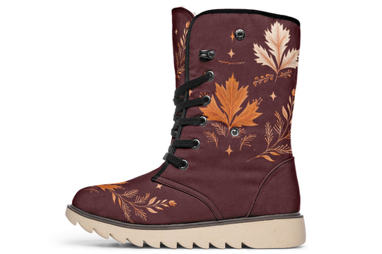 Oxblood Autumnalis Fold Over Winter Boots