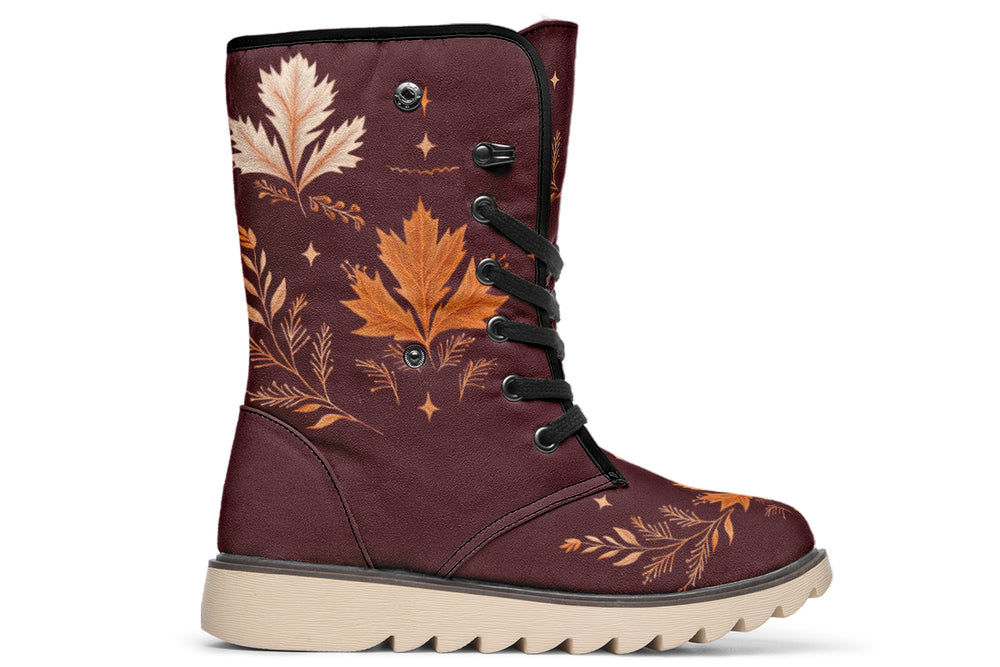 Oxblood Autumnalis Fold Over Winter Boots