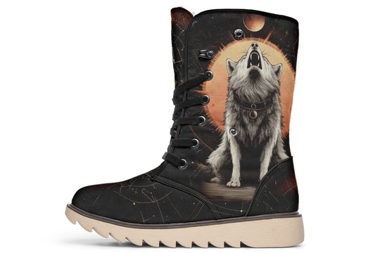 Solar Wolf Fold Over Winter Boots