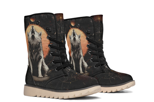 Solar Wolf Fold Over Winter Boots