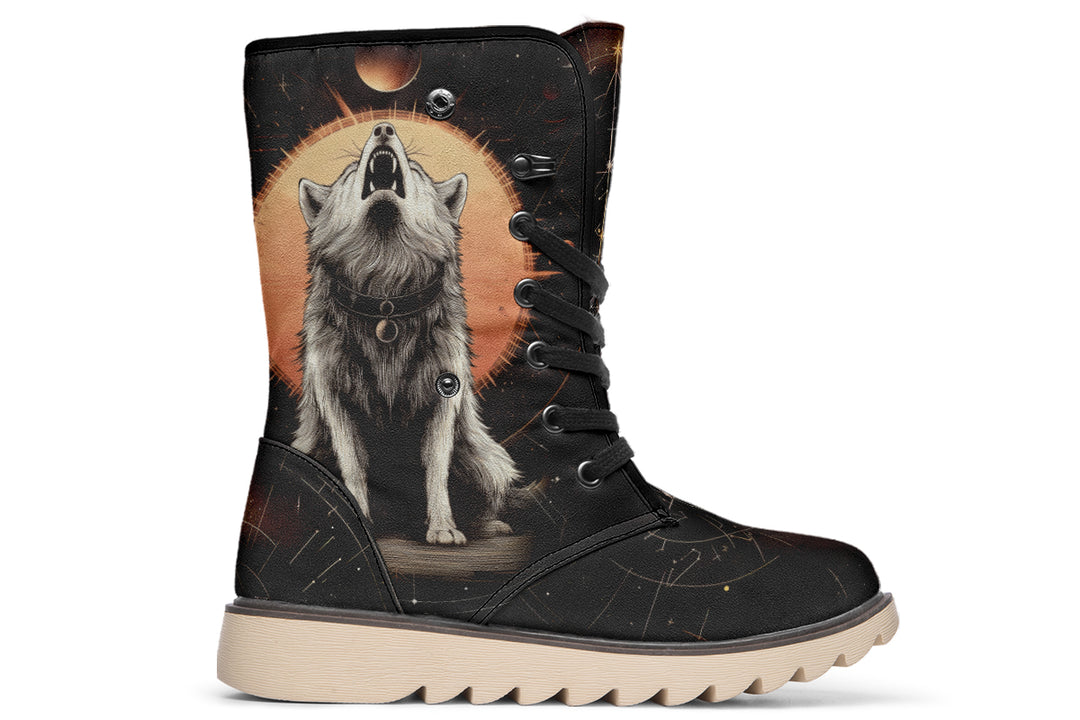 Solar Wolf Fold Over Winter Boots