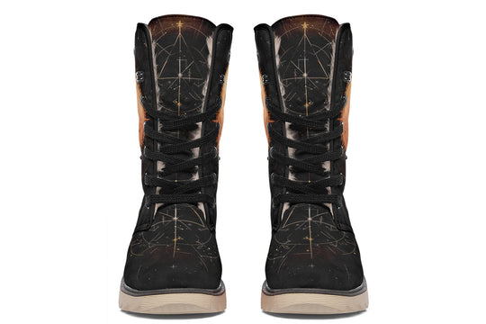 Solar Wolf Fold Over Winter Boots