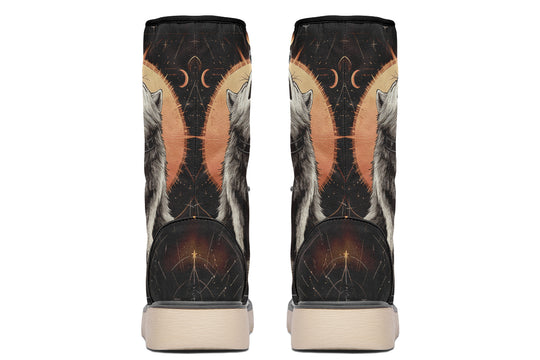 Solar Wolf Fold Over Winter Boots