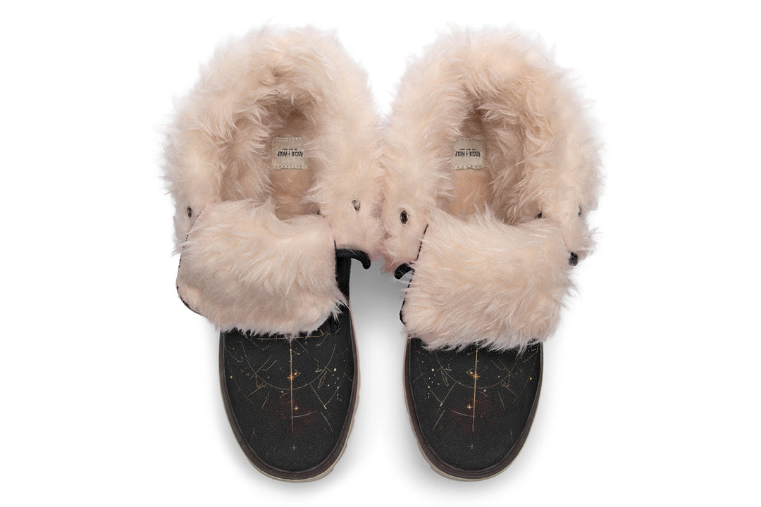 Solar Wolf Fold Over Winter Boots