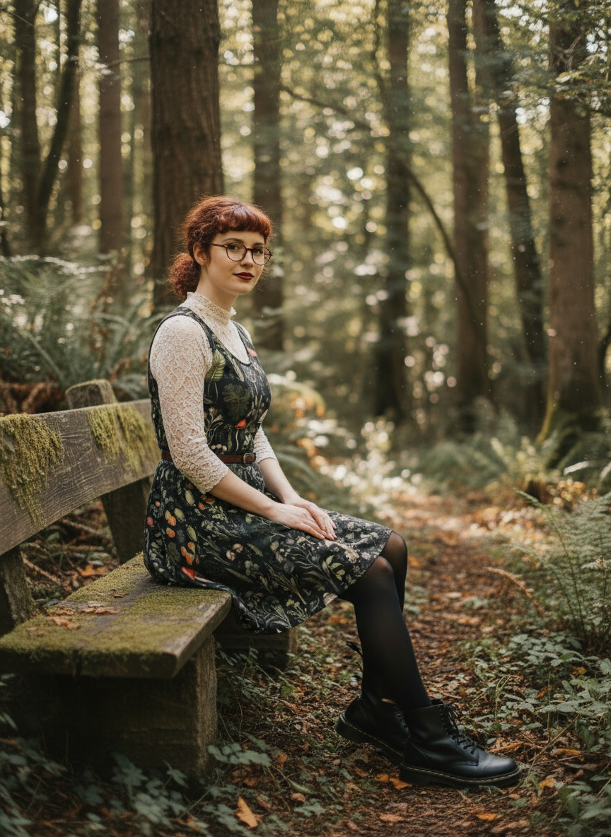 Foraging Skater Dress