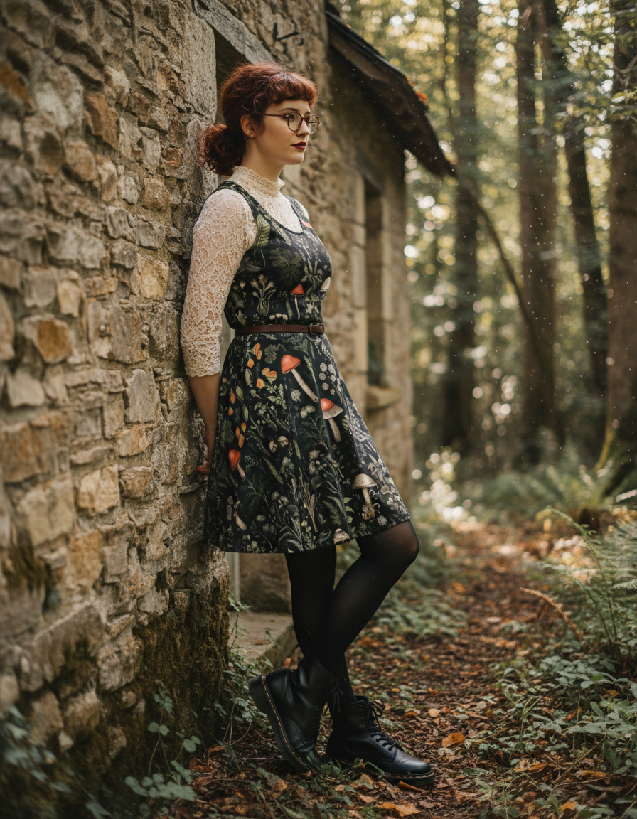 Foraging Skater Dress