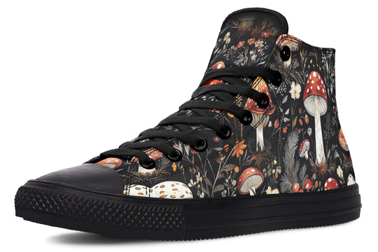 Amanita High Tops - Classic Premium Canvas Shoes with Comfortable and Durable Soles