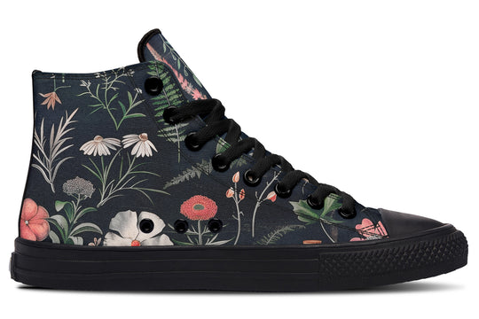 Apothecary Haven High Tops - Classic Premium Canvas Shoes with Comfortable and Durable Soles