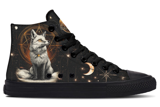 Astral Fox High Tops - Classic Premium Canvas Shoes with Comfortable and Durable Soles