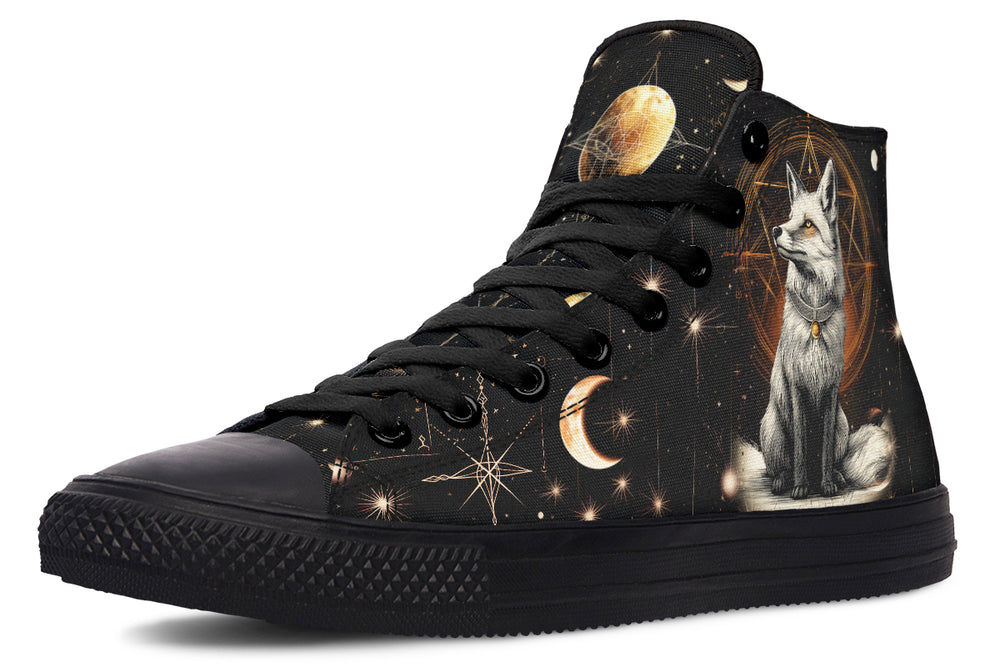 Astral Fox High Tops - Classic Premium Canvas Shoes with Comfortable and Durable Soles