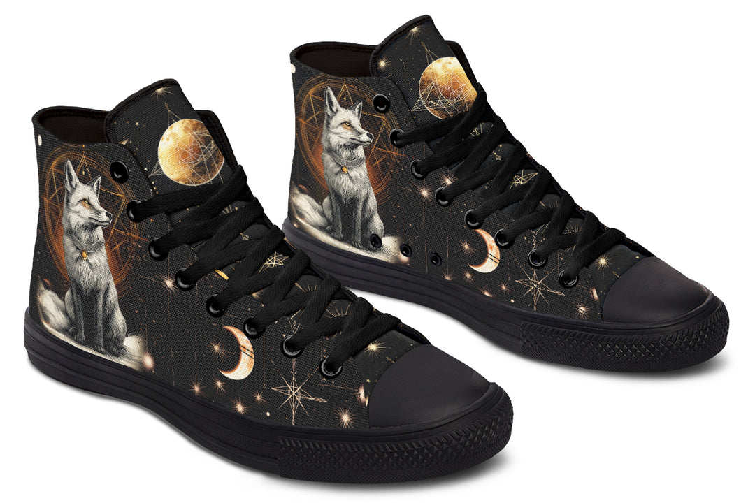 Astral Fox High Tops - Classic Premium Canvas Shoes with Comfortable and Durable Soles