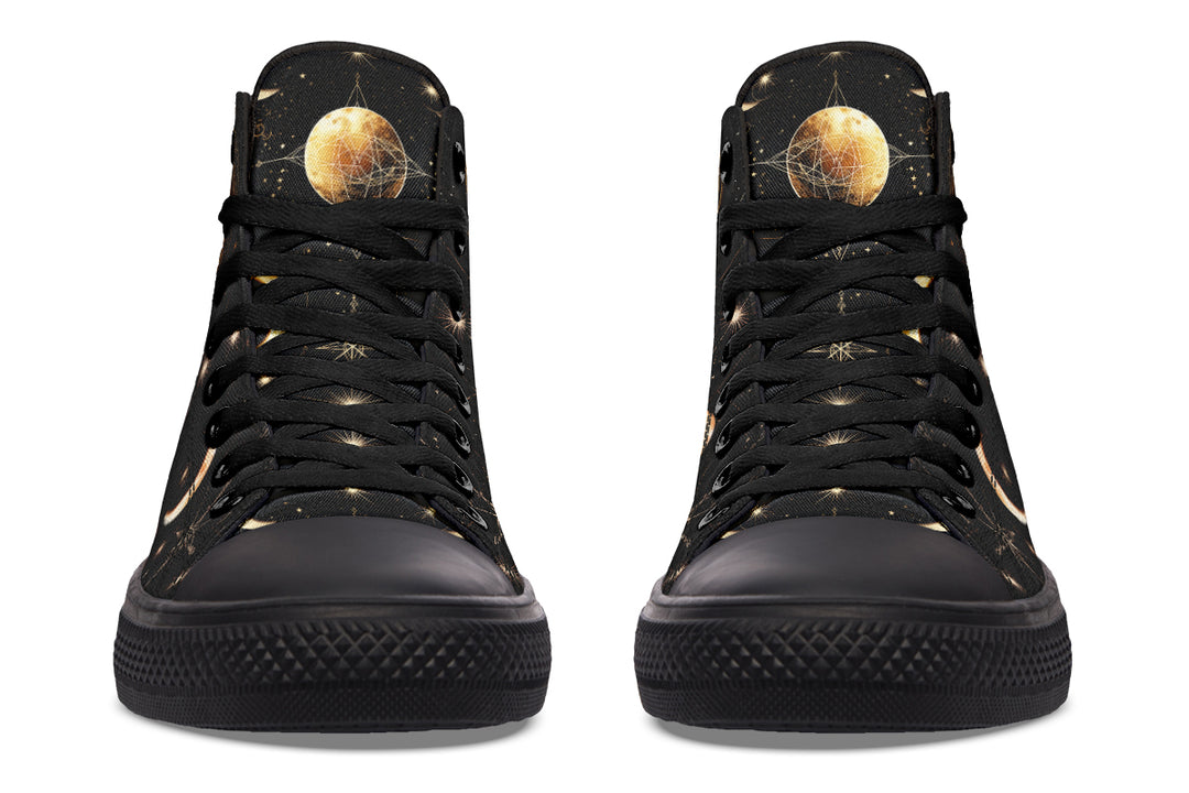 Astral Fox High Tops - Classic Premium Canvas Shoes with Comfortable and Durable Soles