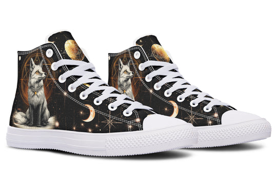 Astral Fox High Tops - Classic Premium Canvas Shoes with Comfortable and Durable Soles