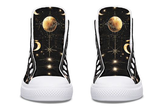 Astral Fox High Tops - Classic Premium Canvas Shoes with Comfortable and Durable Soles