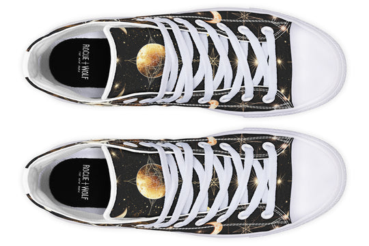 Astral Fox High Tops - Classic Premium Canvas Shoes with Comfortable and Durable Soles